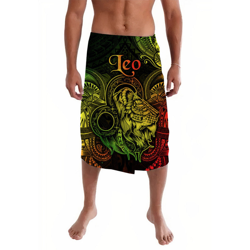 Leo Zodiac Polynesian Lavalava Unique Style - Reggae LT8 - Wonder Print Shop