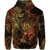 Custom Leo Zodiac Polynesian Hoodie Unique Style Gold LT8 - Wonder Print Shop