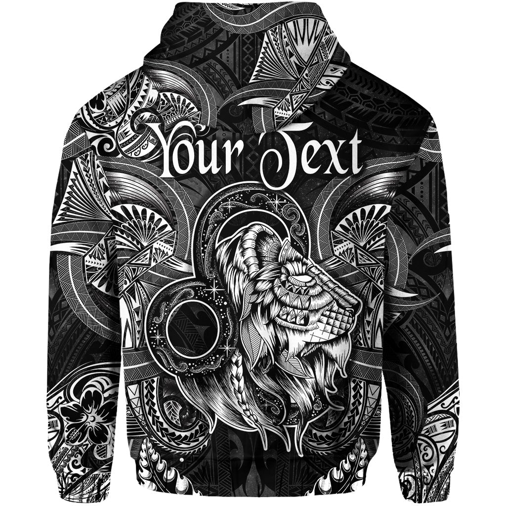 Custom Leo Zodiac Polynesian Hoodie Unique Style Black LT8 - Wonder Print Shop