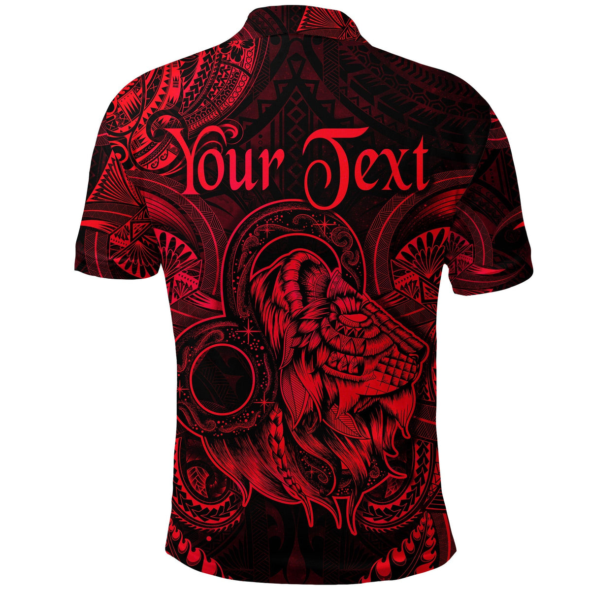 Custom Leo Zodiac Polynesian Polo Shirt Unique Style Red LT8 - Wonder Print Shop