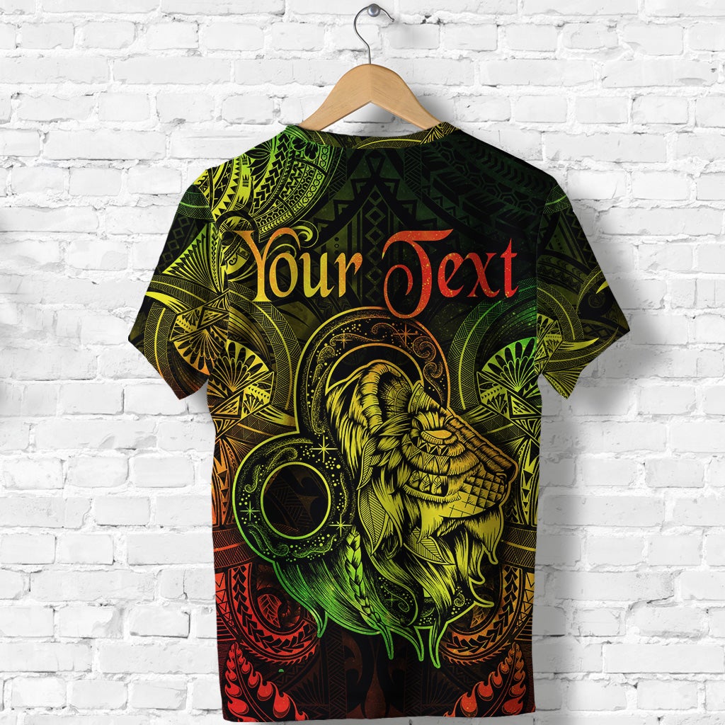 Custom Leo Zodiac Polynesian T Shirt Unique Style Reggae LT8 - Wonder Print Shop