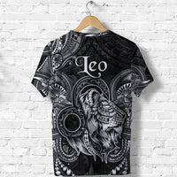 Leo Zodiac Polynesian T Shirt Unique Style Black LT8 - Wonder Print Shop