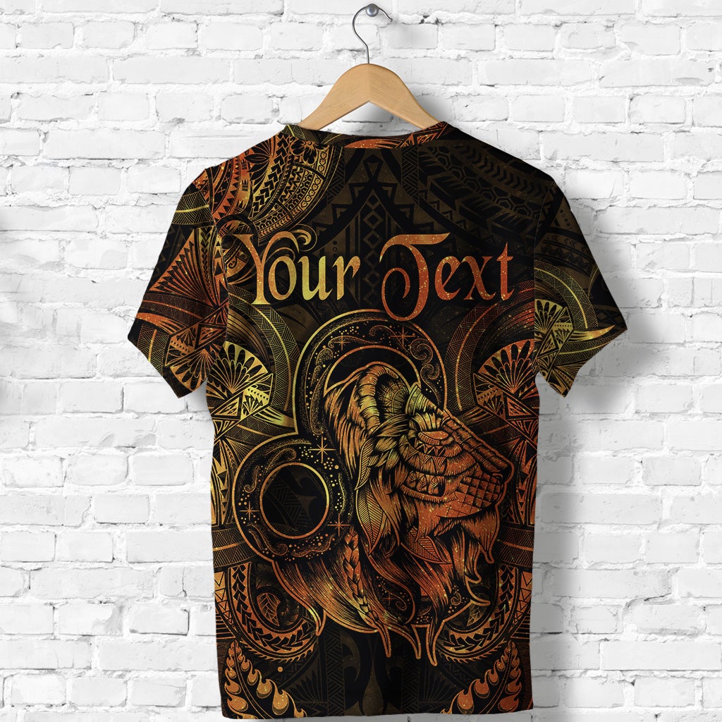 Custom Leo Zodiac Polynesian T Shirt Unique Style Gold LT8 - Wonder Print Shop