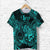 Custom Leo Zodiac Polynesian T Shirt Unique Style Turquoise LT8 - Wonder Print Shop