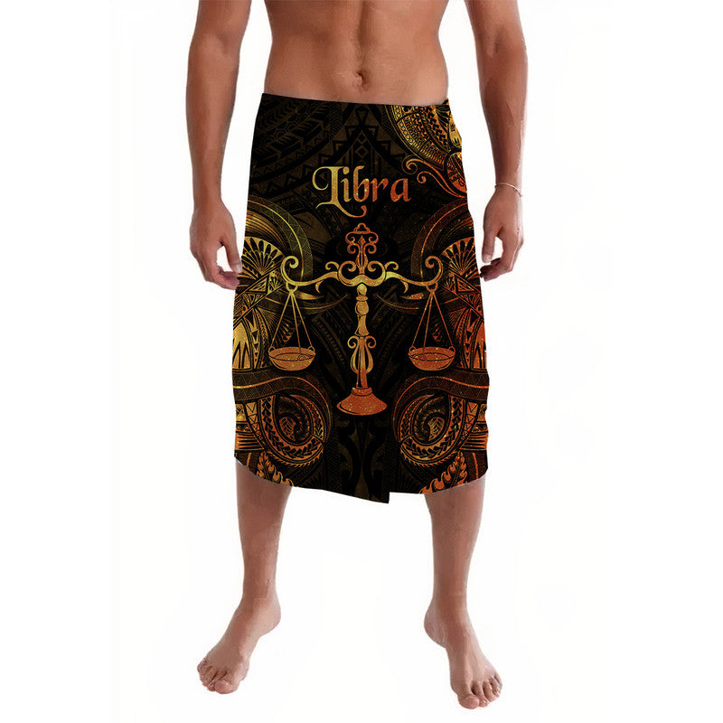 Libra Zodiac Polynesian Lavalava Unique Style - Gold LT8 - Wonder Print Shop