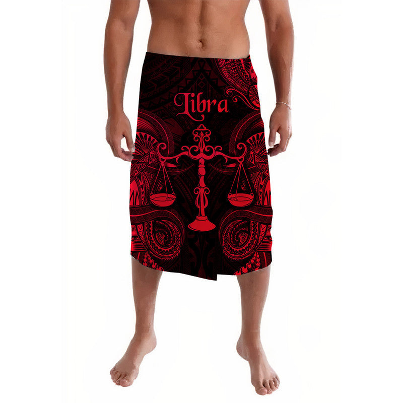 Libra Zodiac Polynesian Lavalava Unique Style - Red LT8 - Wonder Print Shop