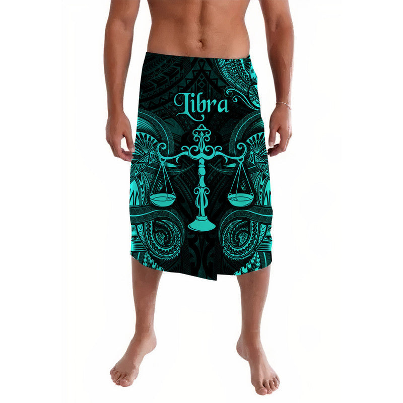Libra Zodiac Polynesian Lavalava Unique Style - Turquoise LT8 - Wonder Print Shop