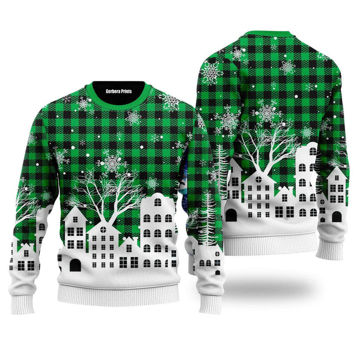 Light Up Christmas Tonight Pattern Ugly Christmas Sweater - Wonder Print Shop