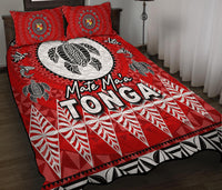 Mate Ma'a Tonga Ngatu Fonu Rugby Quilt Bed Set LT6 - Wonder Print Shop