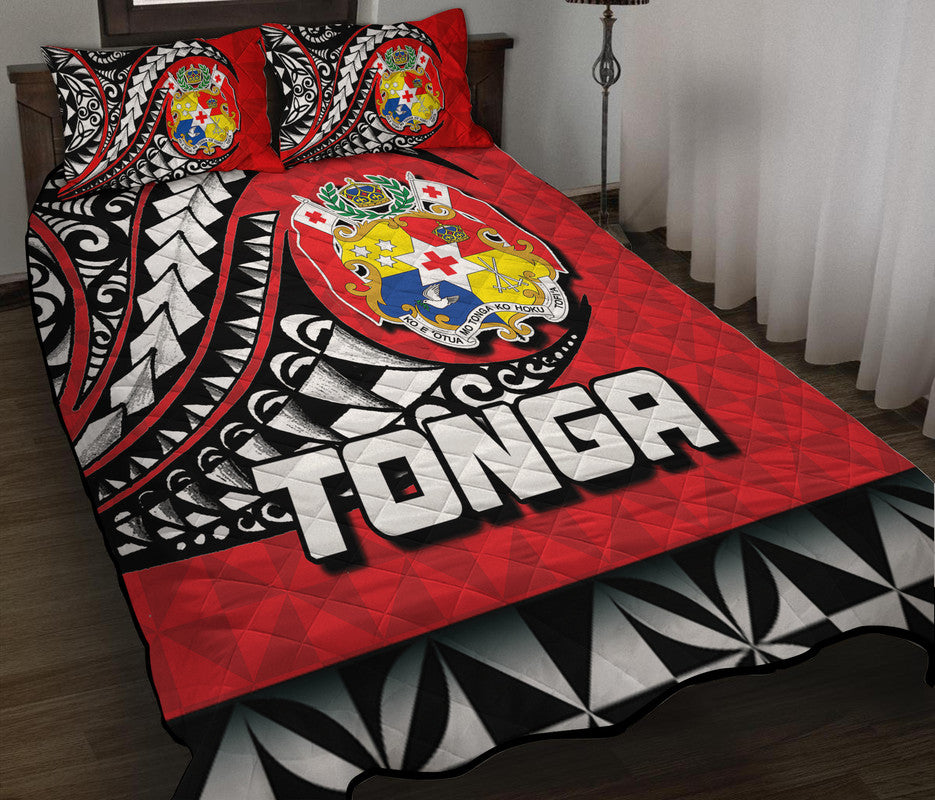 Tonga Quilt Bed Set Polynesian Tattoo LT6 - Wonder Print Shop