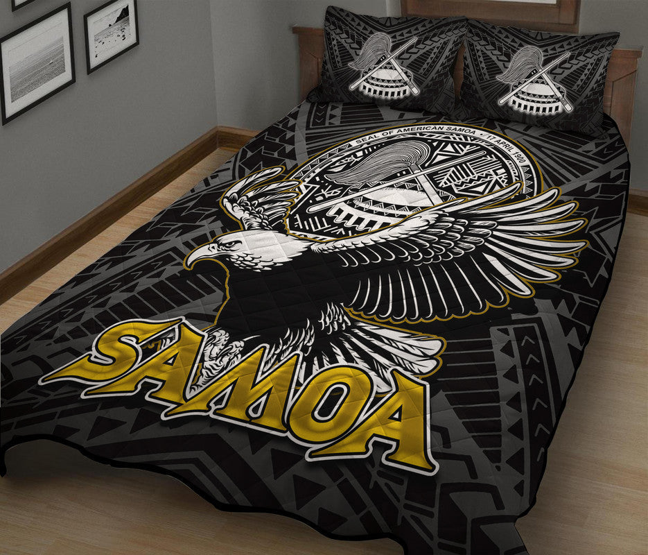 Seal of American Samoa Quilt Bed Set LT6 - Wonder Print Shop