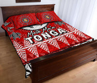 Mate Ma'a Tonga Ngatu Fonu Rugby Quilt Bed Set LT6 - Wonder Print Shop