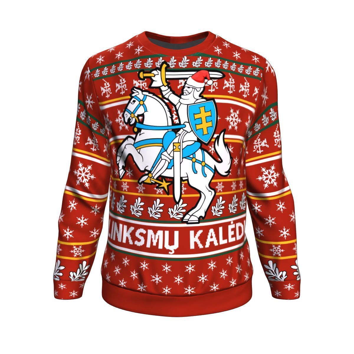 Lithuania Ugly Christmas Sweater - Wonder Print Shop