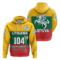 Lithuania 104th Independence Anniversary Hoodie LT4 - Wonder Print Shop