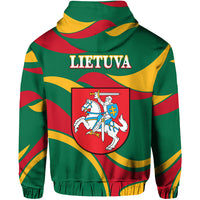 Lithuania Hoodie Coat Of Arms Lietuva Sporty Style LT8 - Wonder Print Shop