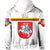 Custom Lithuania Zip Hoodie Coat Of Arms Lietuva Flag Style White LT8 - Wonder Print Shop
