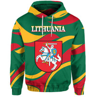 Lithuania Hoodie Coat Of Arms Lietuva Sporty Style LT8 - Wonder Print Shop