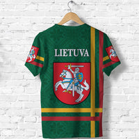 Lithuania T Shirt Coat Of Arms Lietuva Flag Style Green LT8 - Wonder Print Shop