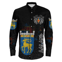 (Custom) Viking - land Flag and Map Long Sleeve Button Shirt style Viking Geri and Freki RLT12 - Wonder Print Shop