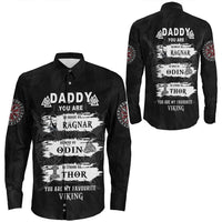 Viking Clothing Viking Daddy Long Sleeve Button Shirt RLT12 - Wonder Print Shop