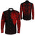 Viking Clothing Viking Compass Vegvisir Tattoo Red Version Long Sleeve Button Shirt RLT12 - Wonder Print Shop