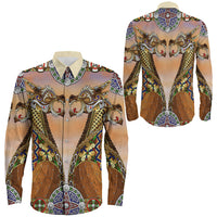 Viking Clothing Drakkar Viking Ship Long Sleeve Button Shirt RLT12 - Wonder Print Shop