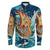 Viking Clothing Vikings Cat Drakkar Warship Long Sleeve Button Shirt RLT12 - Wonder Print Shop