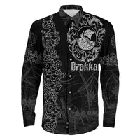 Viking Clothing Viking Drakkar Warship Long Sleeve Button Shirt RLT12 - Wonder Print Shop