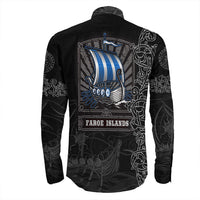 Viking Clothing Viking Drakkar Faroe Islands Warship Long Sleeve Button Shirt RLT12 - Wonder Print Shop