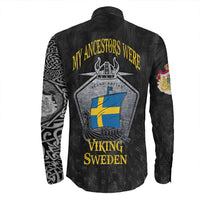 Viking Clothing Viking Sweden Drakkar Long Sleeve Button Shirt RLT12 - Wonder Print Shop