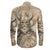 Viking Clothing Vikings Cat Long Sleeve Button Shirt RLT12 - Wonder Print Shop