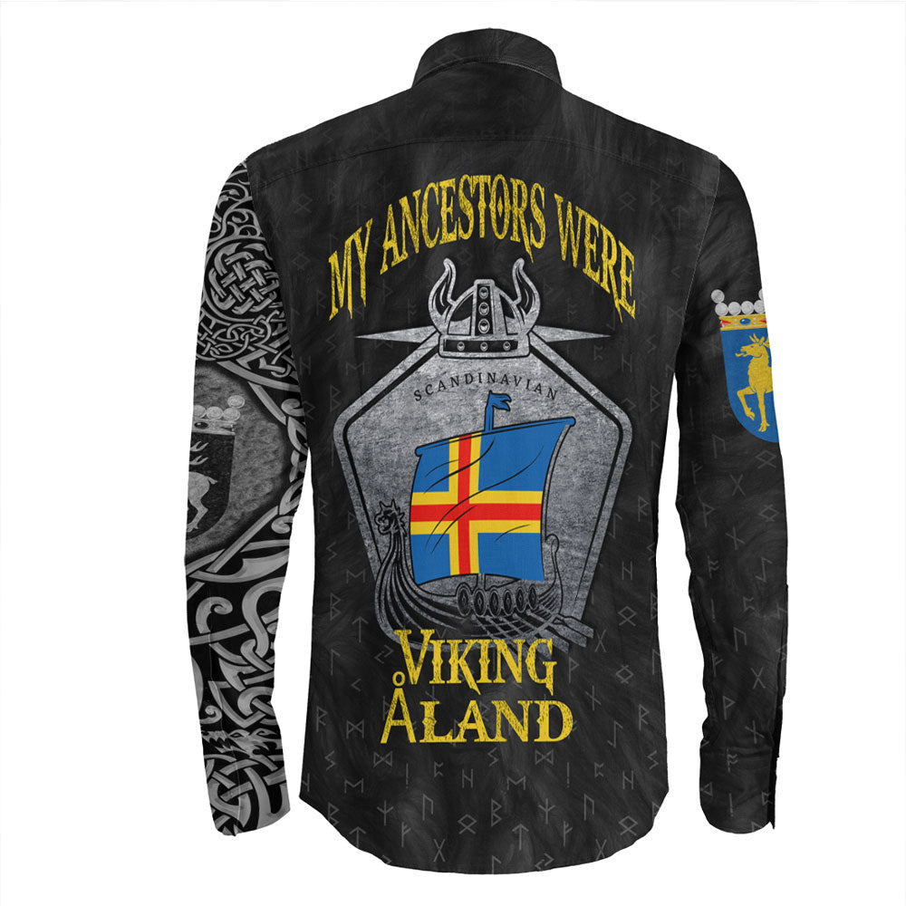 Viking Clothing Viking land Drakkar Long Sleeve Button Shirt RLT12 - Wonder Print Shop