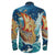 Viking Clothing Vikings Cat Drakkar Warship Long Sleeve Button Shirt RLT12 - Wonder Print Shop