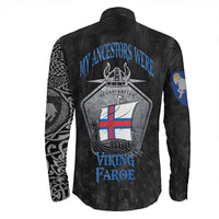 Viking Faroe Islands Drakkar Long Sleeve Button Shirt RLT12 - Wonder Print Shop