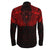 Viking Clothing Viking Odin's Celtic Ravens Red Version Long Sleeve Button Shirt RLT12 - Wonder Print Shop