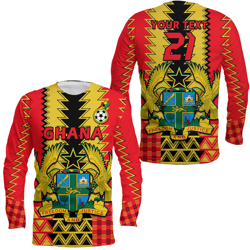 Ghana Football Sport Style Long Sleeve Shirt - Wonder Print Shop