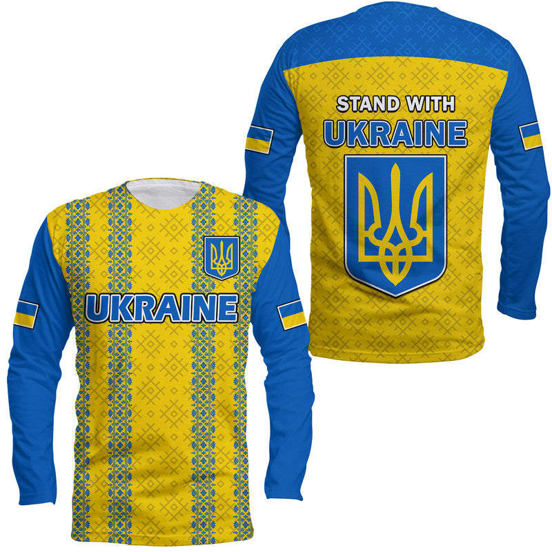 Ukraine Stand With UKRAINE Long Sleeve Shirt - Wonder Print Shop
