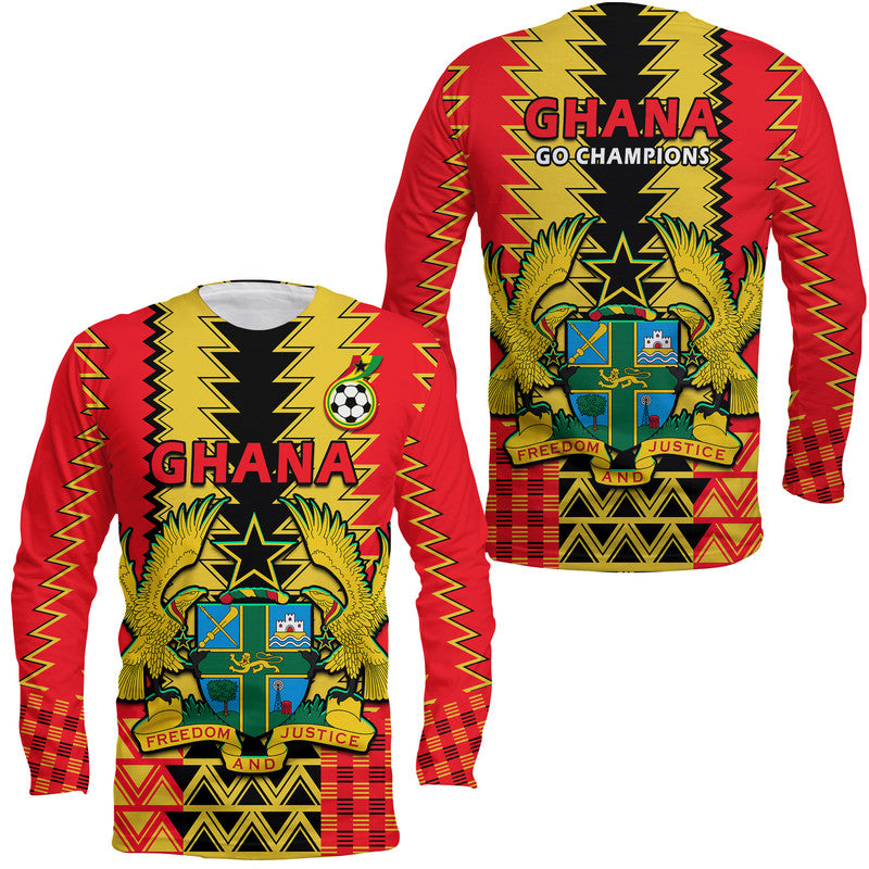 Ghana Football Sport Style Long Sleeve Shirt - Wonder Print Shop