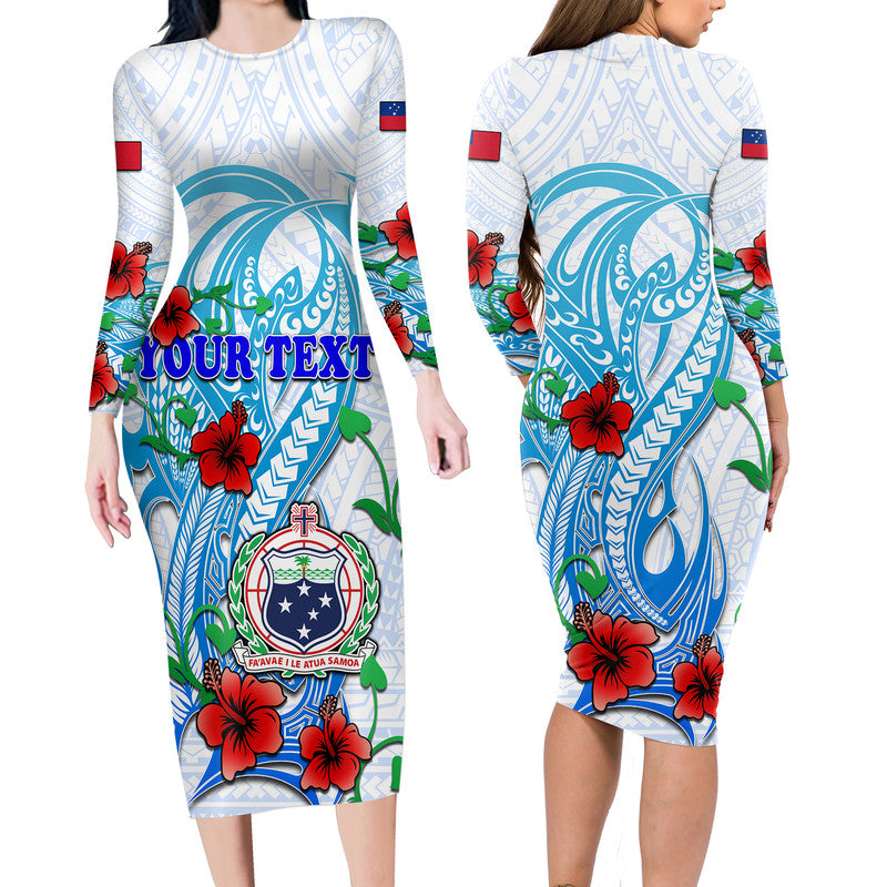 custom-personalised-special-samoa-hrpp-party-long-sleeve-dress-tribal-samoan-hibiscus-design