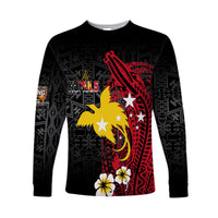 Papua New Guinea Independence Long Sleeves Shirt PNG Kumuls - Tribal Crocodile - Wonder Print Shop