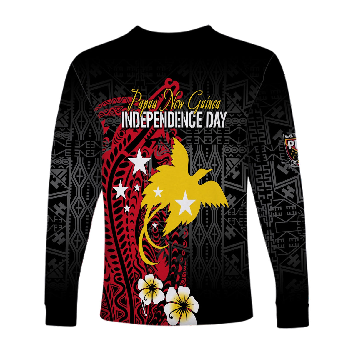 Papua New Guinea Independence Long Sleeves Shirt PNG Kumuls - Tribal Crocodile - Wonder Print Shop