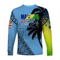 Malampa Fiji Day Long Sleeves Shirt Flags Mix Style - Wonder Print Shop