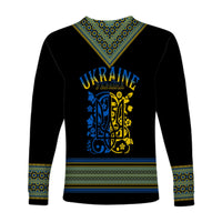 Ukraine Folk Patterns Long Sleeves Shirt Unity Day - Wonder Print Shop