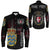 (Custom) Viking - Denmark Flag and Map Long Sleeve Button Shirt style Viking Geri and Freki RLT12 - Wonder Print Shop