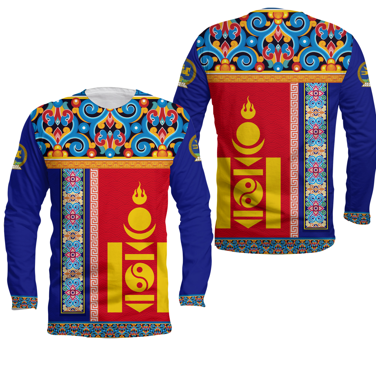 Mongolia Happy Independence Day Long Sleeve Shirt - LT2 - Wonder Print Shop