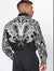 Viking Ram Skull Tattoo With Vegvisir and Valknut Long Sleeve Button Shirt RLT12 - Wonder Print Shop