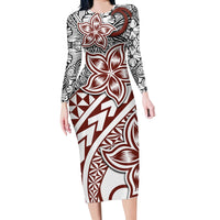traditional-polynesian-tribal-tattoo-retro-long-sleeves-dress