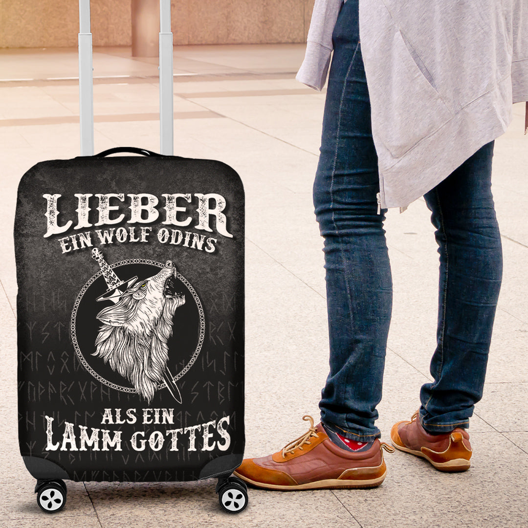 Viking Luggage Covers - Lieber Ein Wolf Odins Als Ein Lamm Gottes Luggage Covers RLT12 - Wonder Print Shop