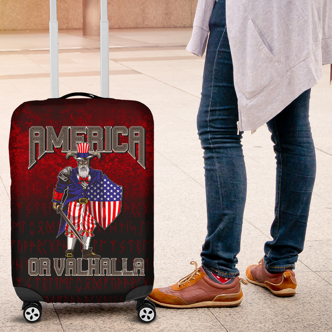 Viking Luggage Covers - America Or Valhalla Luggage Covers RLT12 - Wonder Print Shop