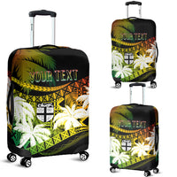 Personalised Fiji Day Luggage Cover Flying Fijians Masi Kesa Style - Reggae - Wonder Print Shop